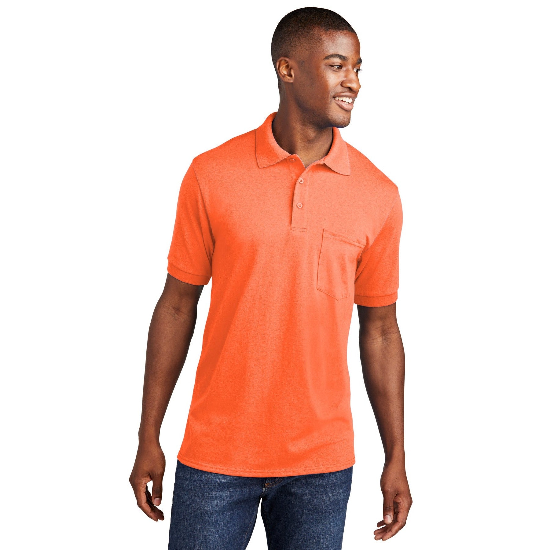Port & Company-Port & Company® Core Blend Jersey Knit Pocket Polo. KP55P-MedTech-7